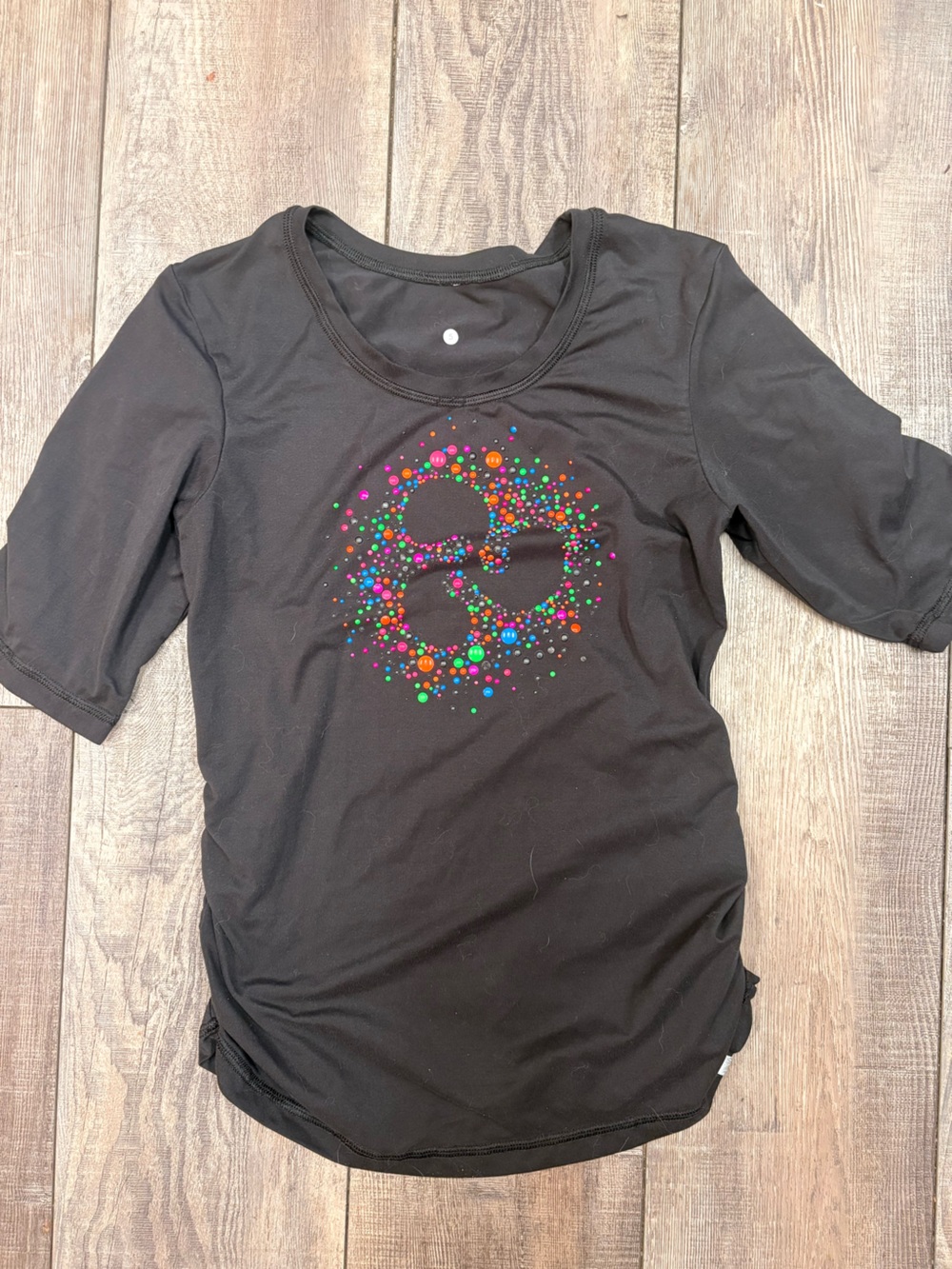 Triple Flip Size 5 (Youth 14) Kids Black Short Sleeve active Tee Black
